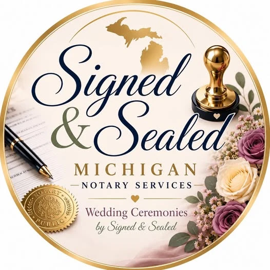 Signed & Sealed Michigan Notary Services logo